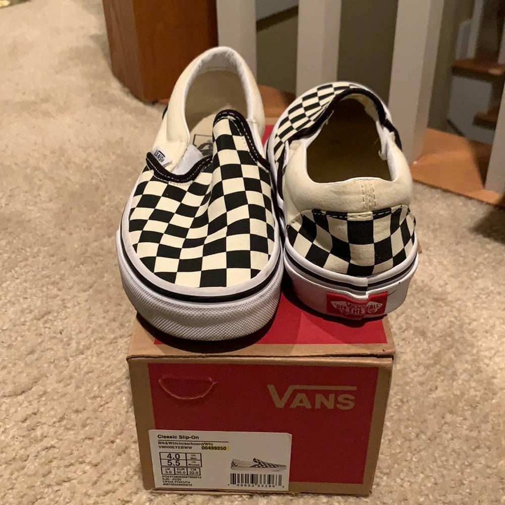 Kids Vans Sneakers - Black & White